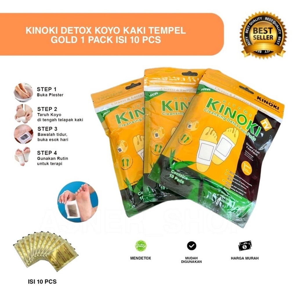 1 KOLI 500 BOX Kinoki gold koyo kaki termurah 1 box isi 10 pcs