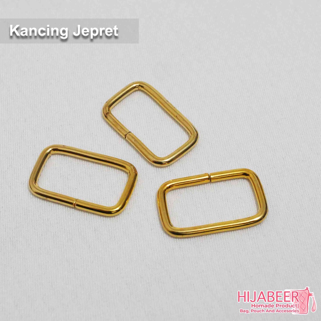 Ring Kotak Emas – Ring Tas 2,5 cm 3mm /10pcs