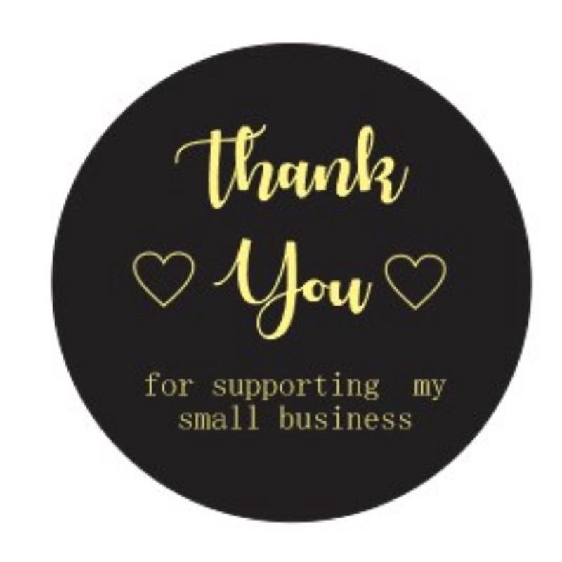 

sticker / stiker label thank youfor supporting my small business