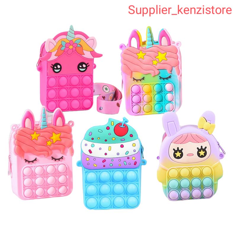 Supplier_kenzistore - tas pop it anak perempuan tas pop it bag tas anak murah