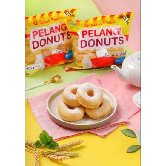 

Donat Pelangi isi 10 / Donat mini isi 21