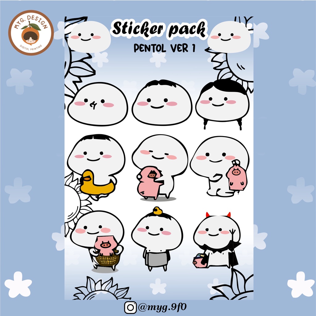 STICKER PACK PENTOL VER - ANTI AIR GLOSSY