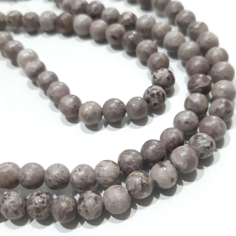 Tasbih Batu Goldenrod Jasper Tultul 99 Butir 8Mm Natural Dop