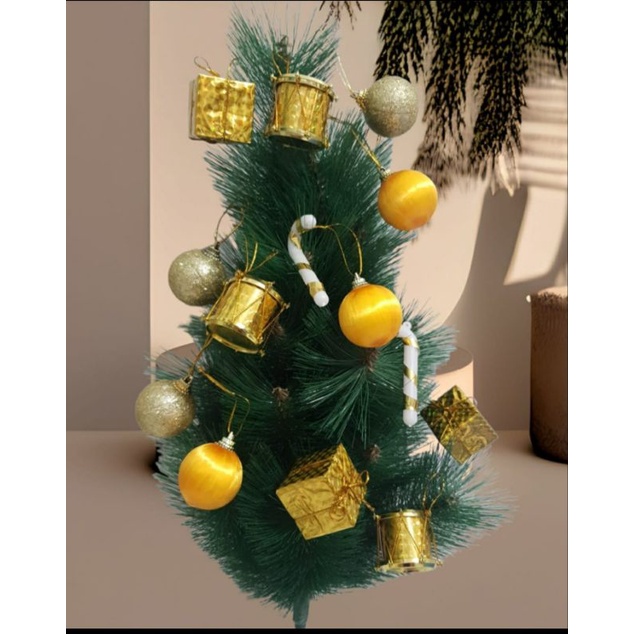 Gantungan hiasan dekorasi natal/Hiasan pohon natal (1set isi 14pcs )