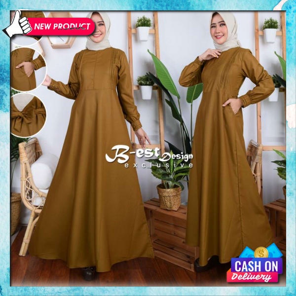 Ghms Remaja Terbaru 2023 Gamiss Syari Kondangan Baju Cewe Muslim Murah Ghms Wanita Sarii Buju Dres P