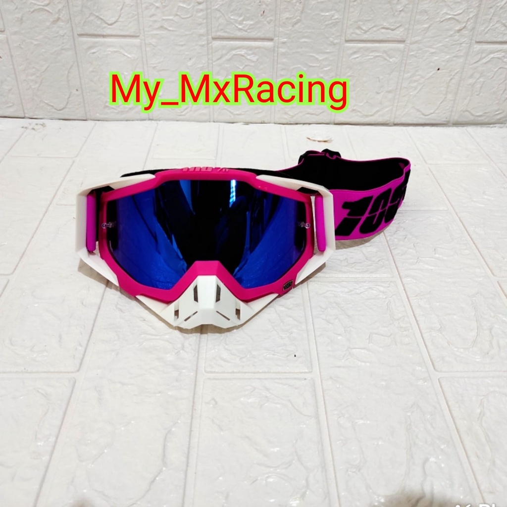 GOGGLE IMPORT Google 100 Percent - Kacamata Motor - Google Motocross - Google MX Trail - Google Rainbow - 026