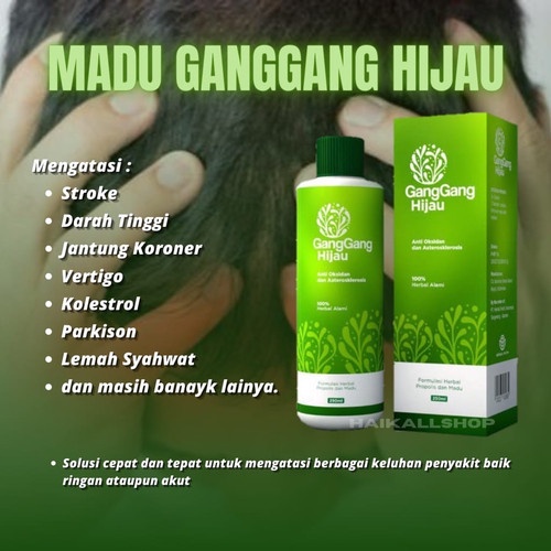 

MADU GANGGANG HIJAU SOLUSI DARAH TINGGI ASAM URAT JANTUNG KORONER STROKE