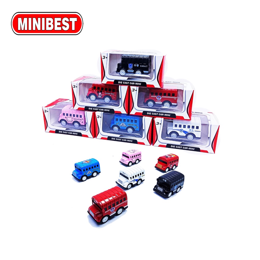 [MB] Mainan Anak Diecast Mini-Car Metal Mobil Mobilan Pull Back