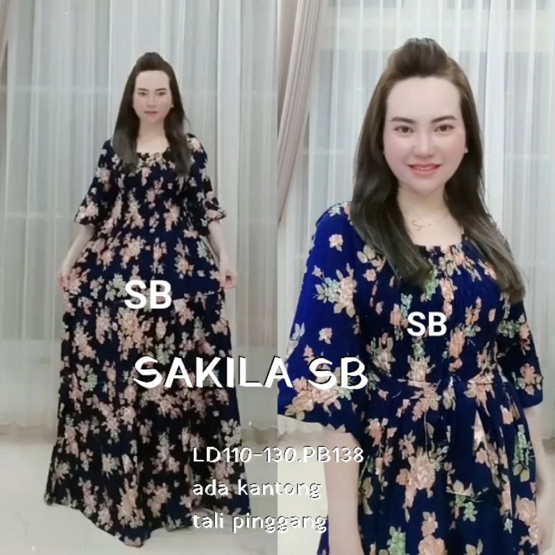 sakila dress bali jumbo xxl bigsize dress smoke sabrina