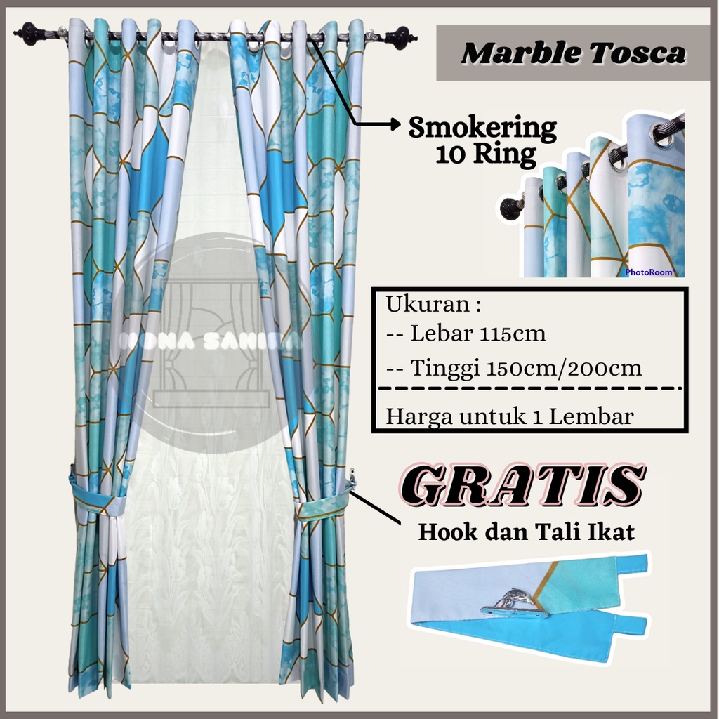 GORDEN JENDELA PINTU MINIMALIS MODEL SMOKERING MOTIF AESTHETIC TINGGI 250CM