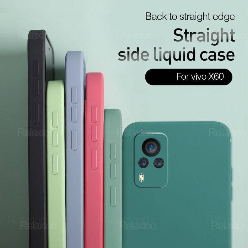 Untuk Vivo Y20 Y20i Y20S Y12S Y11S Y30 X60 Silikon Cair Matte Sofe Case Cover Shockproof