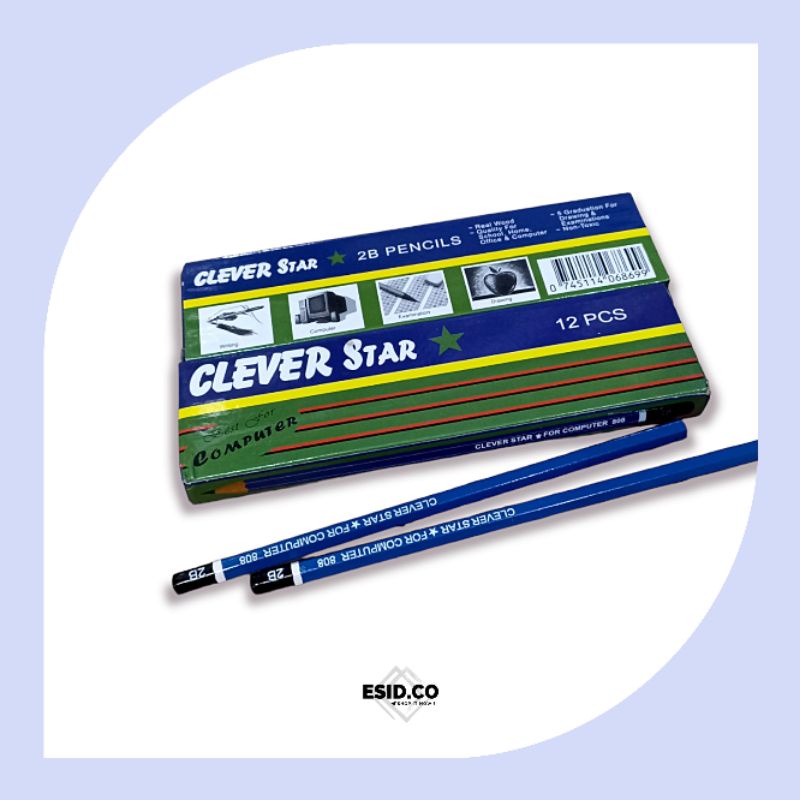 

Pensil 2B Clever Komputer 1 Lusin (12 pcs) Pencil Ujian