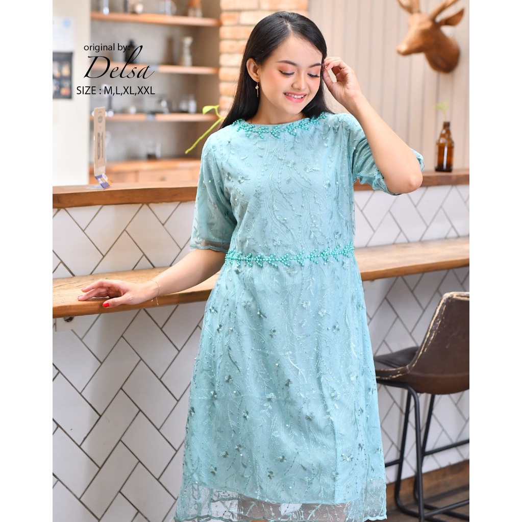 DRESS TULLE FULL FURING DRESS KONDANGAN DRESS PAYET