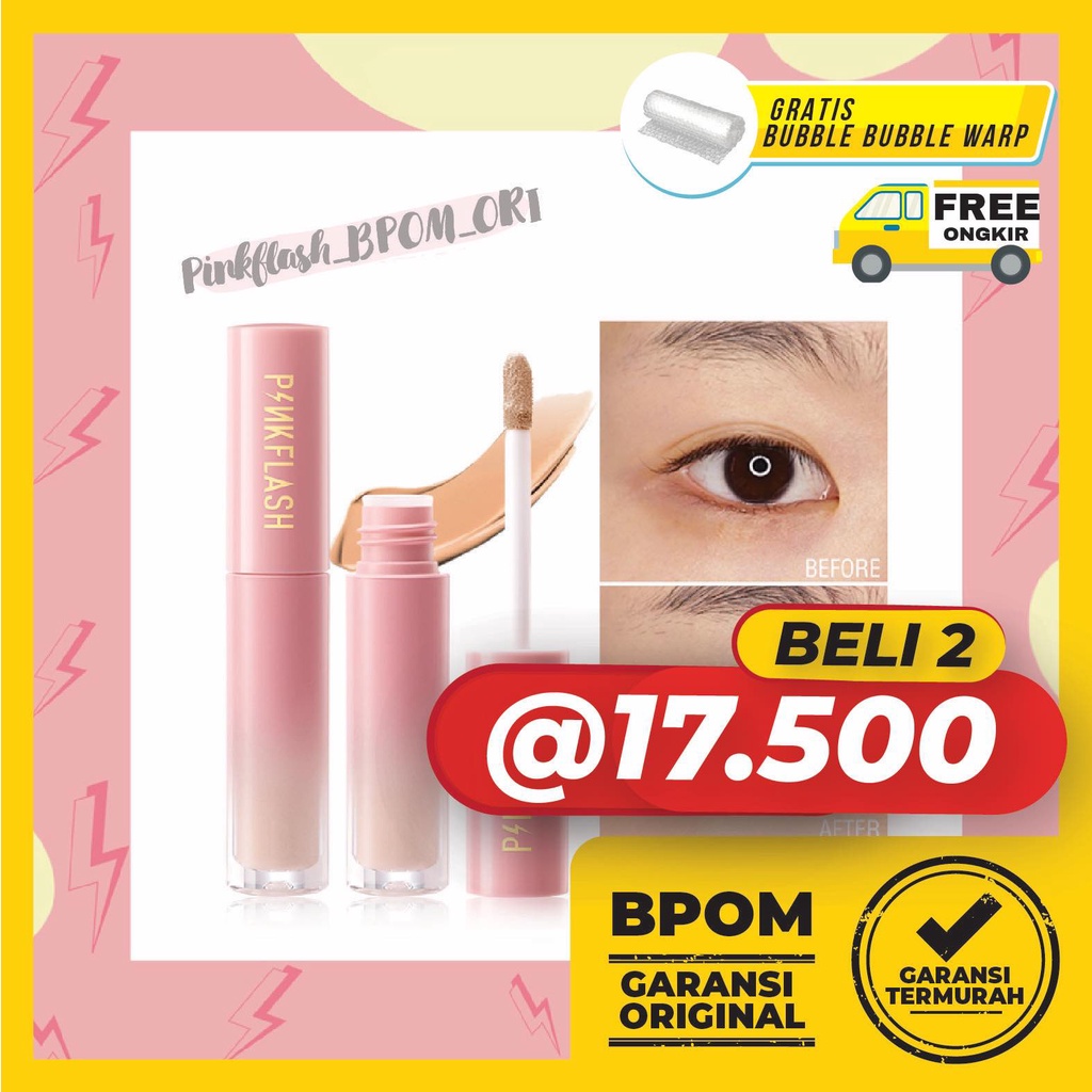 Pinkflash Concealer #OhMyBreath Liquid Concealer Tahan Air Tahan Lama Waterproof Concealer Pinkflash