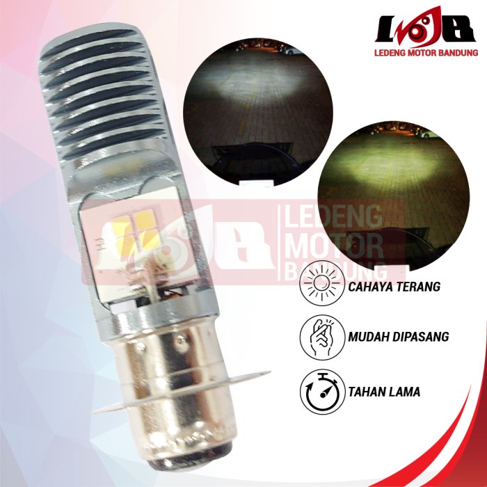 Autovision Headlamp LED H6 M5 10W AC DC Nitro Combo Lampu Sorot Depan