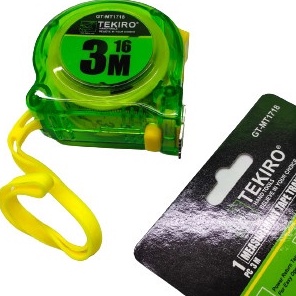 Meteran Transparan TEKIRO 3M 3 Meter Roll Alat Ukur Measuring Tape/ALAT UKUR DIMENSI/ALAT UKUR TUKANG/METERAN BADAN BAJU DIMENSI SERBAGUNA BERKUALITAS/METERAN MANUAL STOP