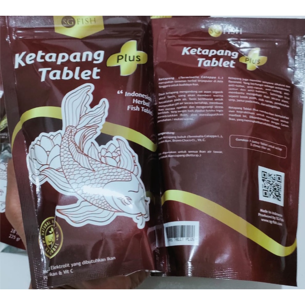 KETAPANG TABLET 225gr 225 gram PLUS EKSTRAK SG FISH