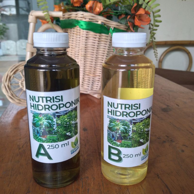 Nutrisi Hidroponik AB Mix Cair Sayuran | 250 ml A dan 250 ml B