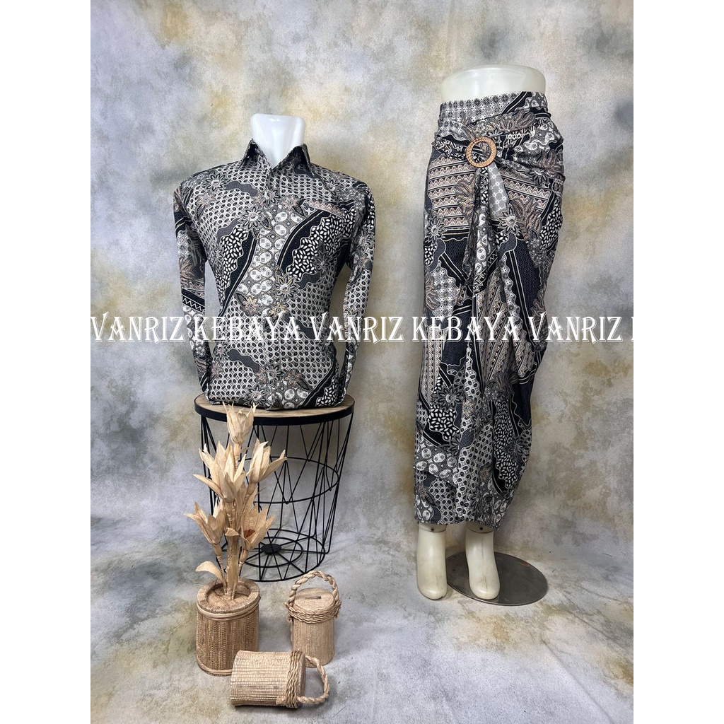 Vanriz Kebaya-Batik Couple Rok Lilit Buat Lamaran Kemeja slimfit