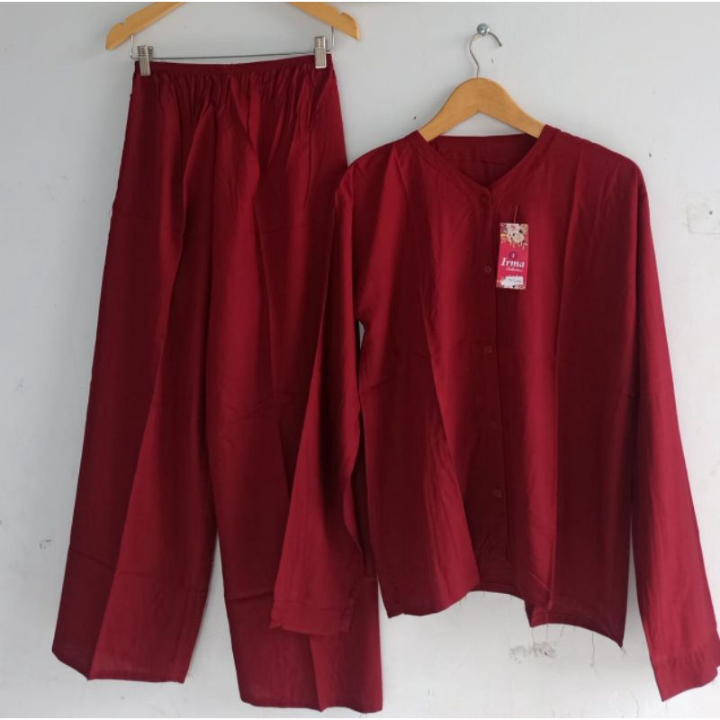 PIYAMA KANCING HITS PIYAMA PANJANG KANCING BUSUI | PIYAMA RAYON | HOMEWEAR