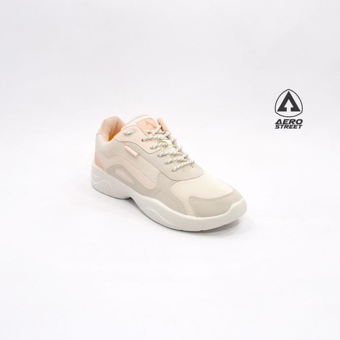 Aerostreet 36-40 Rose Putih Natural Peach- Sepatu Sneaker Sport 21Jj27