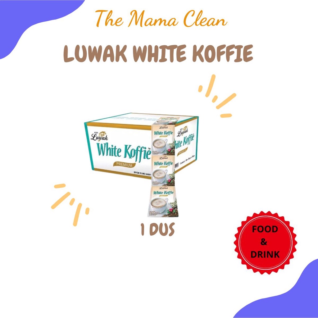 KOPI LUWAK WHITE KOFFIE 1 DUS = 200 SACHET