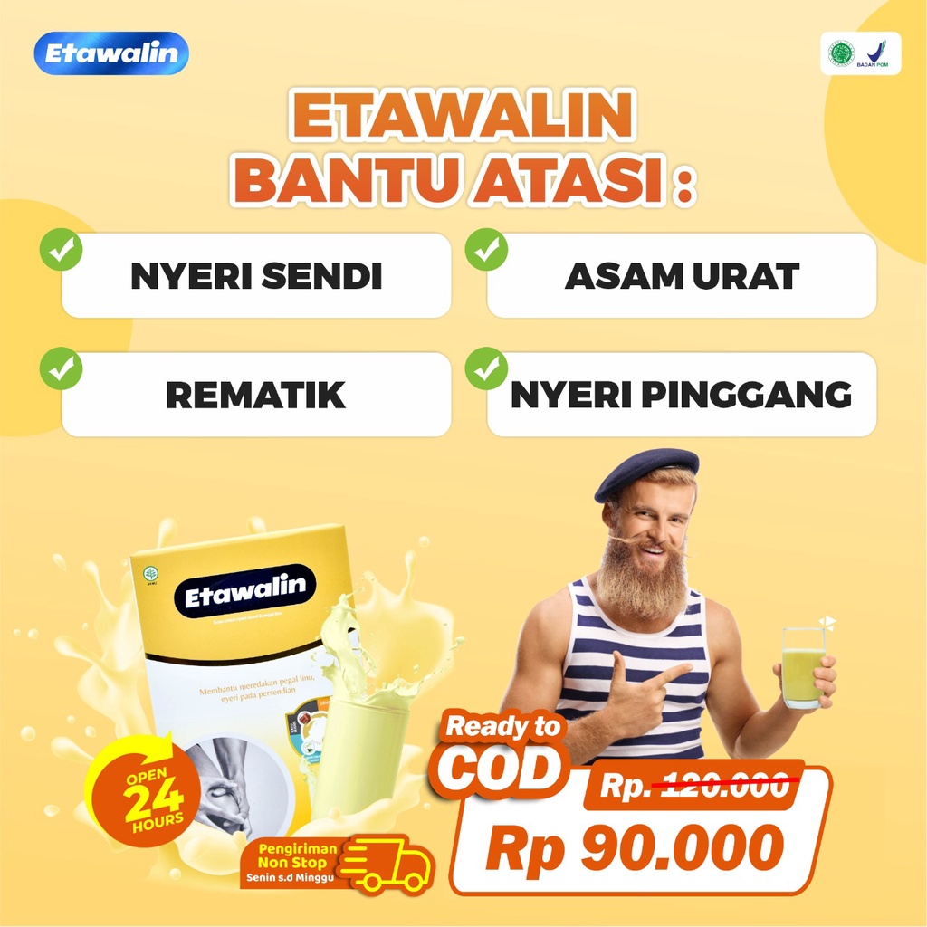 Etawalin – Susu Etawa Atasi Nyeri Sendi Tingkatkan Kepadatan Kesehatan Tulang Sendi Susu Anti Asam Urat Rematik Reumatik Cocok Untuk Lansia