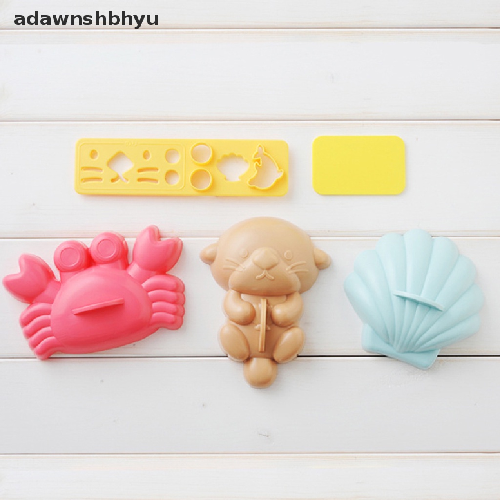 Adawnshbhyu 5pcs Sushi Maker Kartun Cetakan Bentuk Nasi DIY Lucu Gadget Jepang Sushi Tools ID