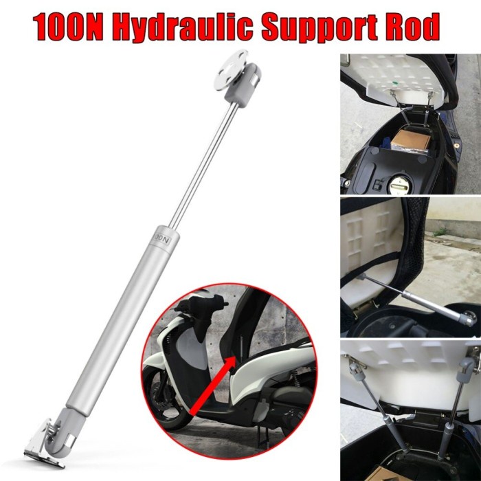 Gas Spring 100N Hidrolik Pegas Bagasi Jok Motor Pintu Lemari Kitchen Set Kabinet Door Closer 100 N Universal Hidrolis 10KG Lift Support Penahan Buka Tutup Slow Panjang 270CM 100 derajat Gas Strut Shock Engsel Penyangga Penahan Hidrolik Automatis Otomatis