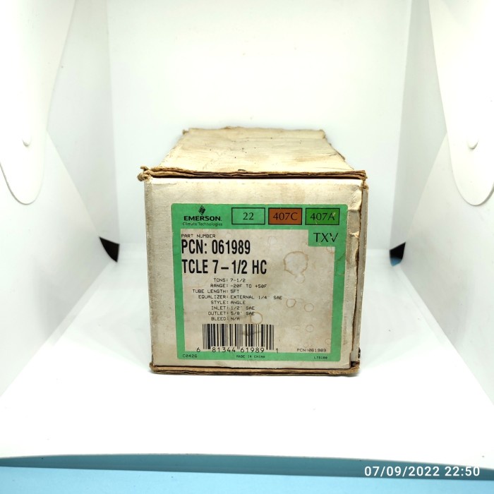 Jual Emerson Thermal Expantion Valve Tcle 71/2 Hc Termurah Shopee