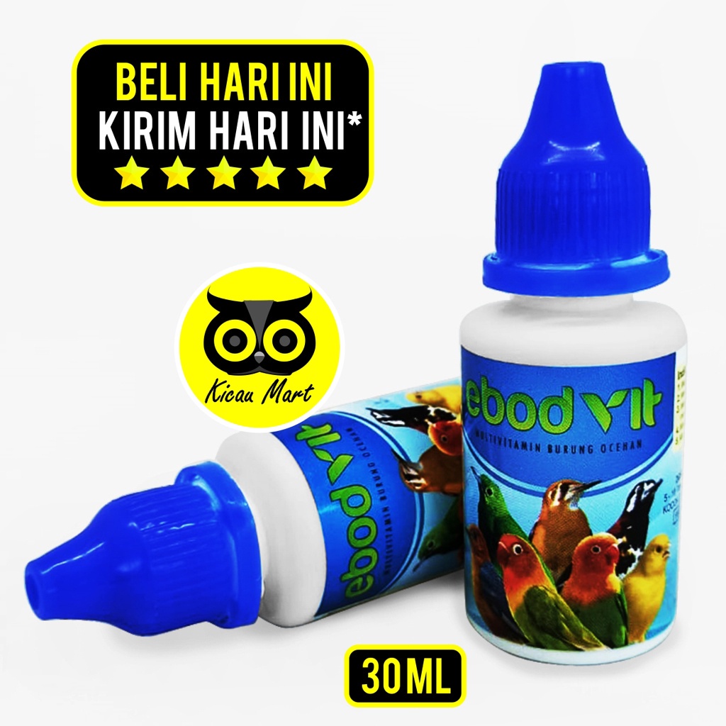 Ebod Vit Ebod Jaya Vitamin Obat Burung Lovebird Kenari Murai Kacer Pleci Sehat Super Gacor Atasi Macet Bunyi Kurus ebodvit ebodjaya