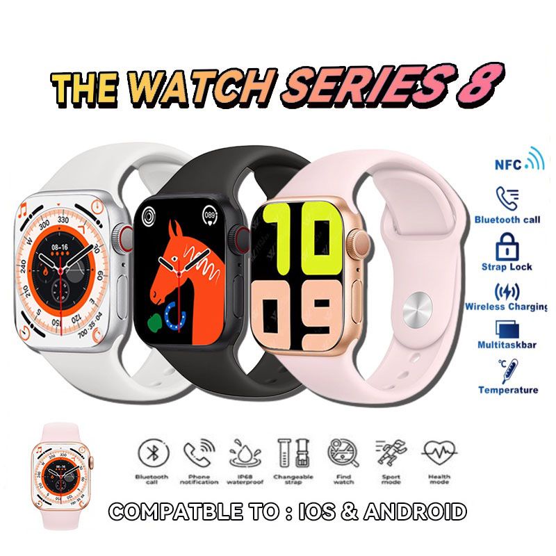 Smartwatch I8/T900 Pro Max L Jam Tangan bluetooh Pria/Wanita Android Chipset HD