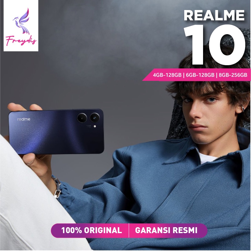 Realme 10 4/128 8/128 8/256 GB RAM 4 8 ROM 128 256 GB 4GB 8GB 128GB 256GB HP Smartphone Android
