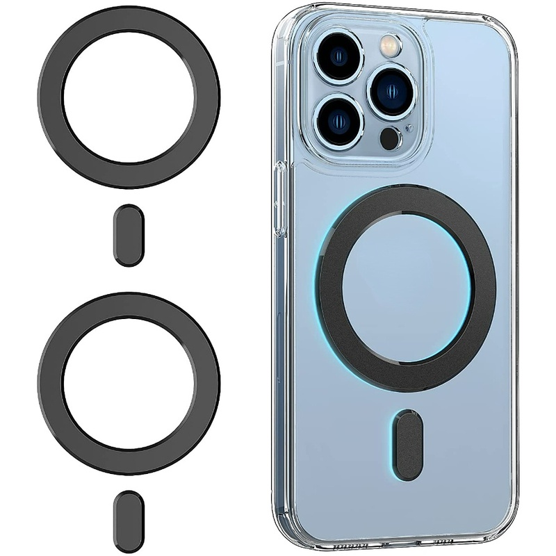 IPHONE  Kompatibel Untuk Iphone14 13 12 Universal Metal Sticker Car Mount Holder Plat Cincin Untuk Magsafe Wireless Charger Phone Charge Metal Sticker