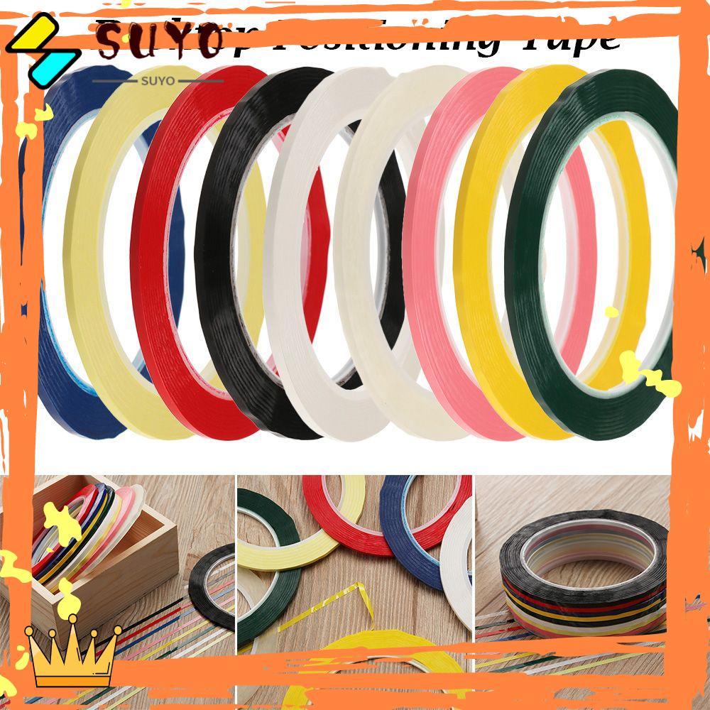 Suyo 1pcs Tape Posisi Desktop Baru Multicolor Perlengkapan Kantor Ada Jejak 5S Papan Tulis Garis Peringatan