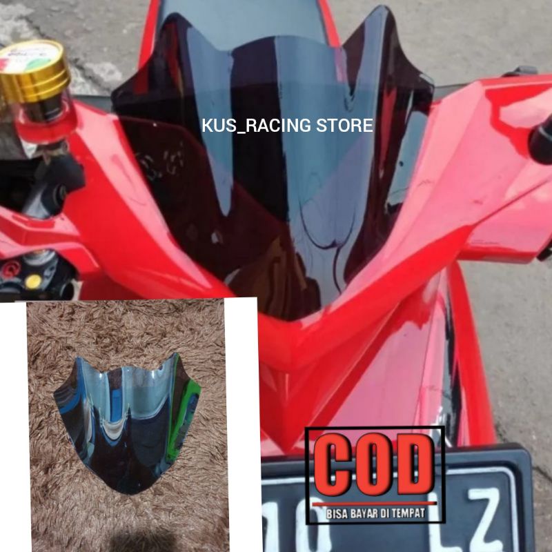 Visor Beat karbu Model batman Windhield Beat Karbu Model batman terbaru