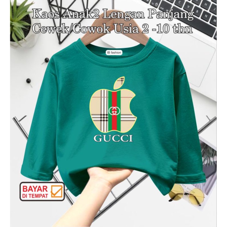 ((IB))KAOS ANAK UNISEX PANJANG/QUCC1 DIGITAL SABLON