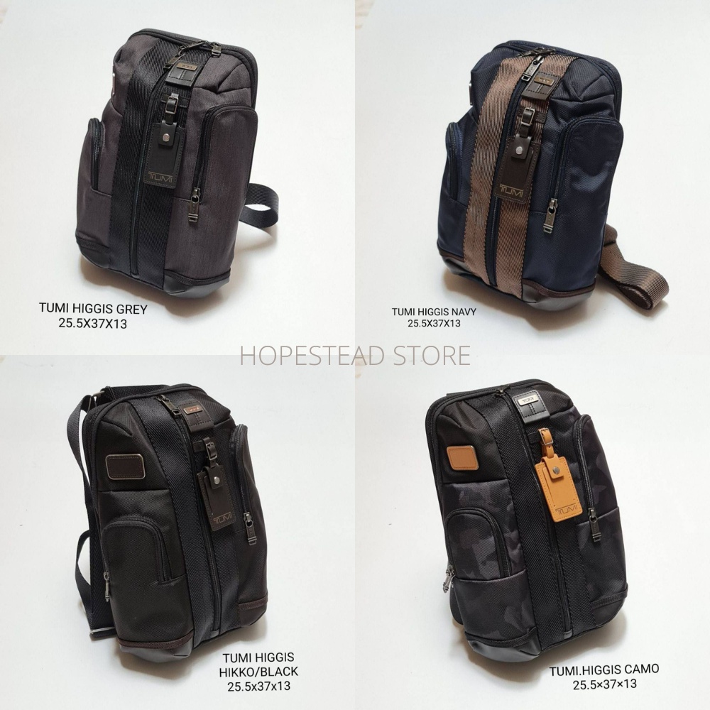 Tas Pria Selempang Branded Tumi Higgins Sling Bag Waistbag 100% Original