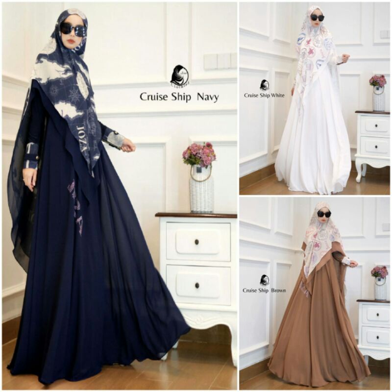 [JOZA CLOTHING]DRESS SET PRINTING / GAMIS SET " CRUISE SHIP SERIES " By Joza Clothing