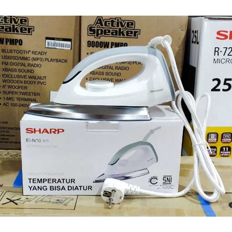 Setrika Sharp Murah EL N10 (White / Grey)