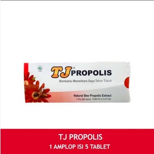 TJ Propolis 1 strip isi 5 Kapsul Daya Tahan Tubuh