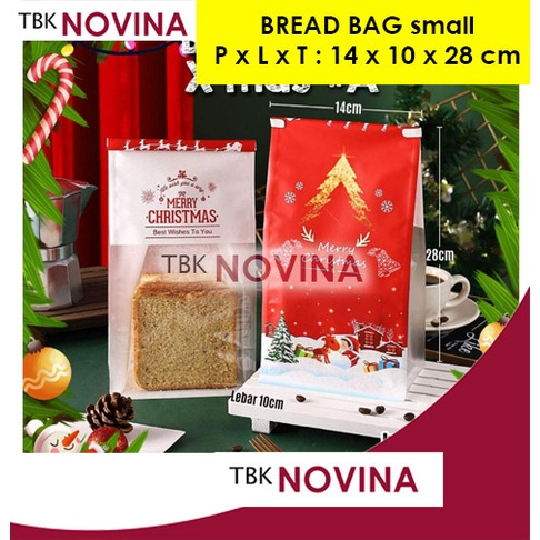 [1 PCS] PLASTIK ROTI NATAL / BREAD BAG CHRISTMAS / PLASTIK COOKIES BISKUIT