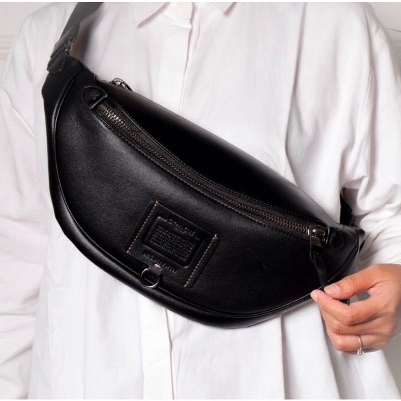 Waist Bag Coach Tas Sling Dada Pinggang Multifungsi Original Unisex Coach Leather Import Quality