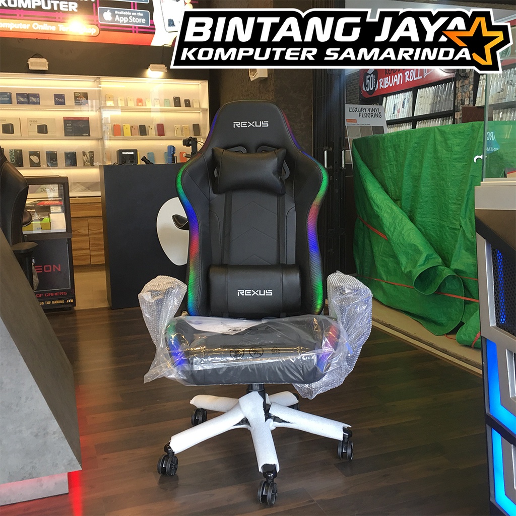 Rexus Gaming Chair RGC-103 V2 RGB - Black