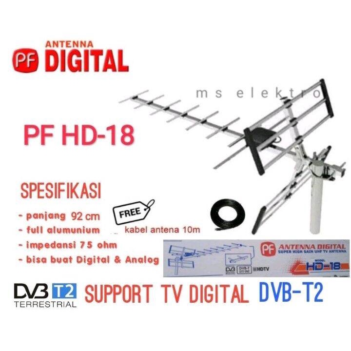 ANTENA TV DIGITAL PF HD-18 OUTDOOR-ANTENA LUAR RUANGAN