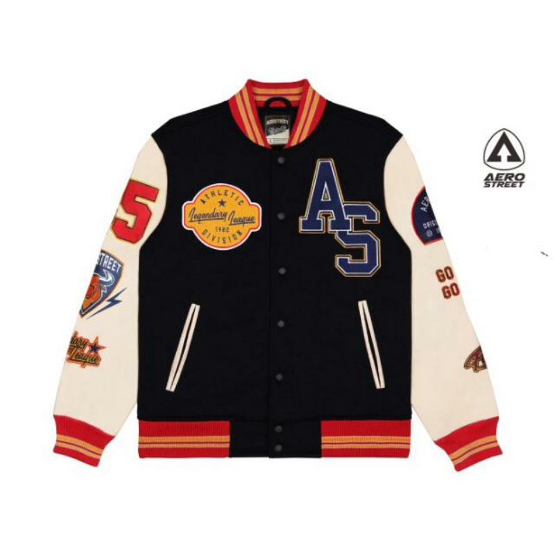 Aerostreet Varsity Black Red Erigo Varsity Zee Navy