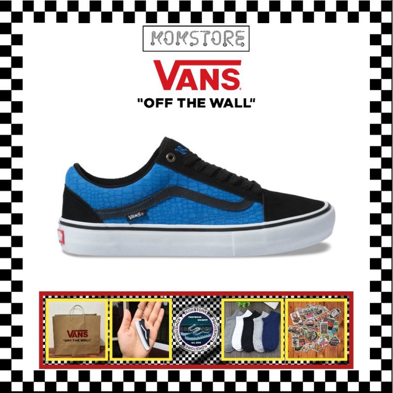 Vans Oldskool Pro X Rowan Zorilla “ Black Blue Crocodile “