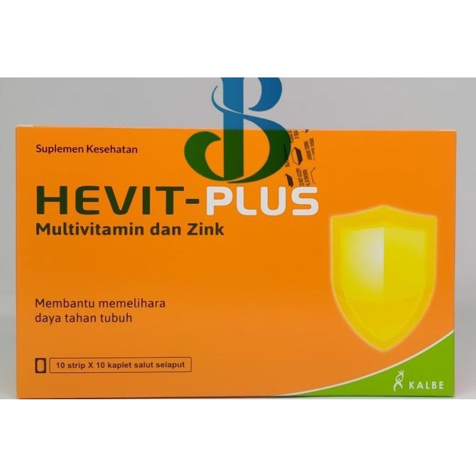 hevit plus multivitamin zink box isi 100 zinc