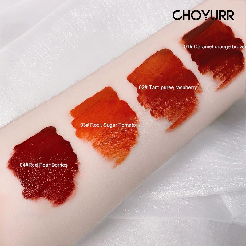 【COD】4Pcs/Set Lipstik Lips Velvet Hasil Matte Waterproof Tahan Lama Dan Ringan Lipstik Korea Murah Import Ready Stock-CH