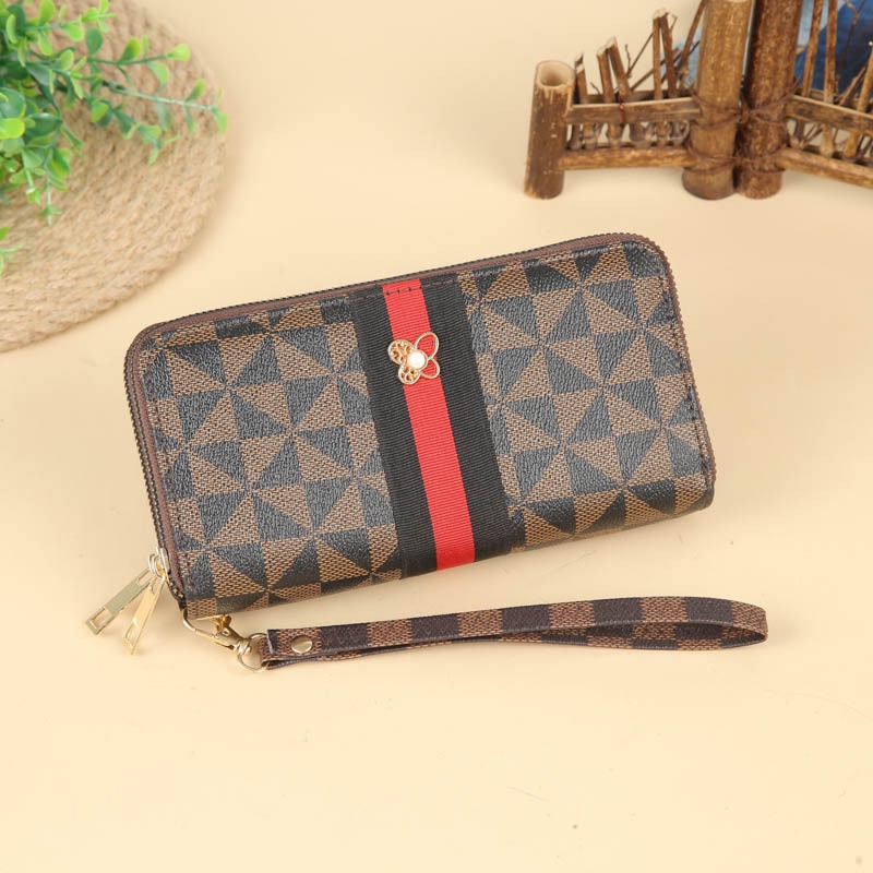 AND / COD / Dompet Panjang Wanita Import Dompet Zipper Perempuan Motif Cantik Dompet Wanita Murah Dompet Jalan Cewek Fashion Casual D101